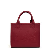 Borsa a mano SAINT BARTH VANITY MIDI - Leather Bordeaux 00777I